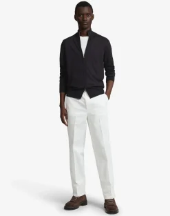 Superfine Cashmere Zip Through Jumper
