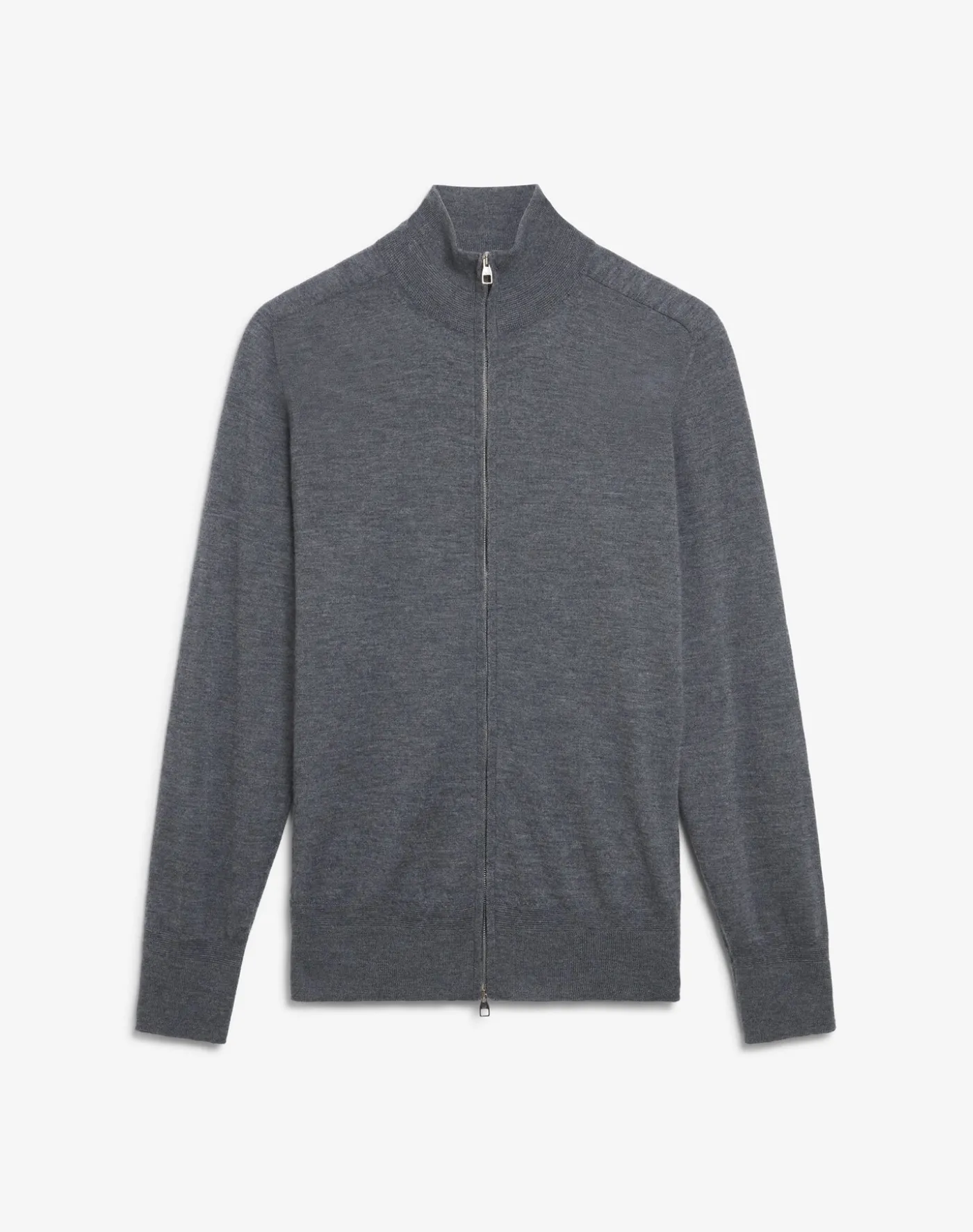 Superfine Cashmere Zip Through Jumper