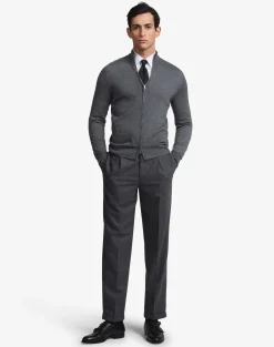 Superfine Cashmere Zip Through Jumper