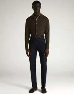 Superfine Virgin Merino Wool Long Sleeve Shirt