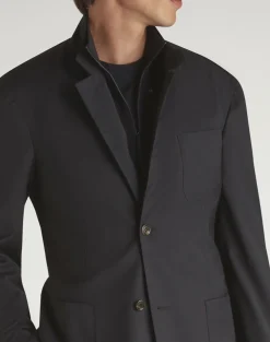 Wool Blend Travel Jacket