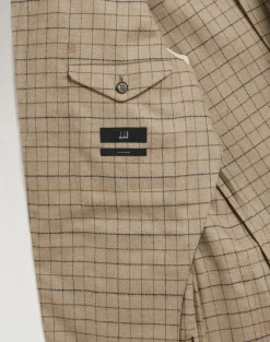 Wool Cashmere Tattersall Check Bourdon Single Breasted Sports Coat