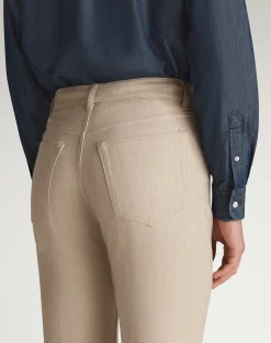 Wool Cotton Denim 5 Pocket Trousers