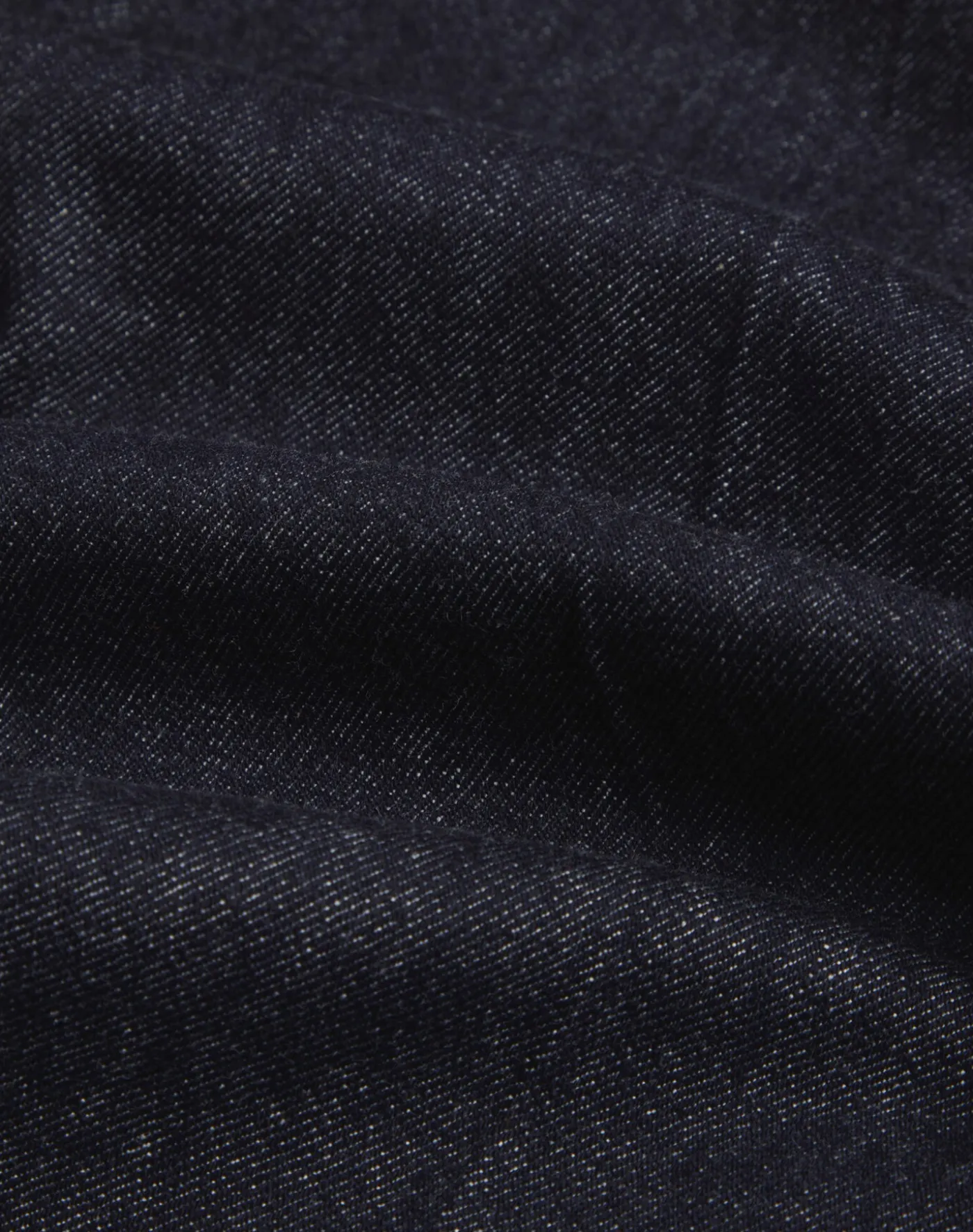 Wool Cotton Denim Straight Leg 5 Pocket Trousers