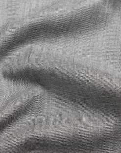Wool Sharkskin Flat Front Trouser