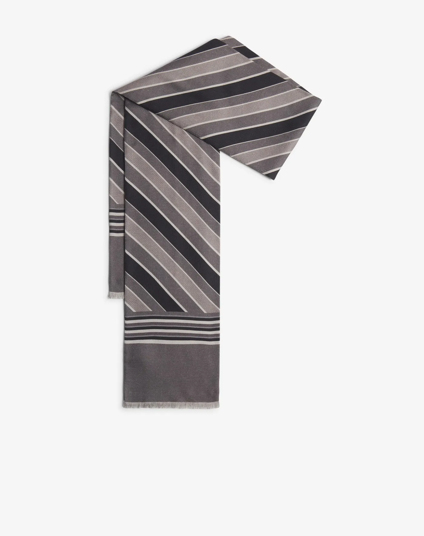 Wool Silk Jacquard Printed Tubular Scarf