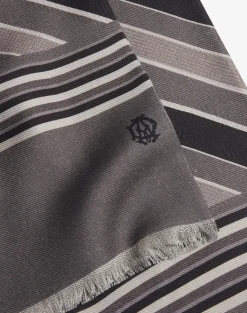 Wool Silk Jacquard Printed Tubular Scarf