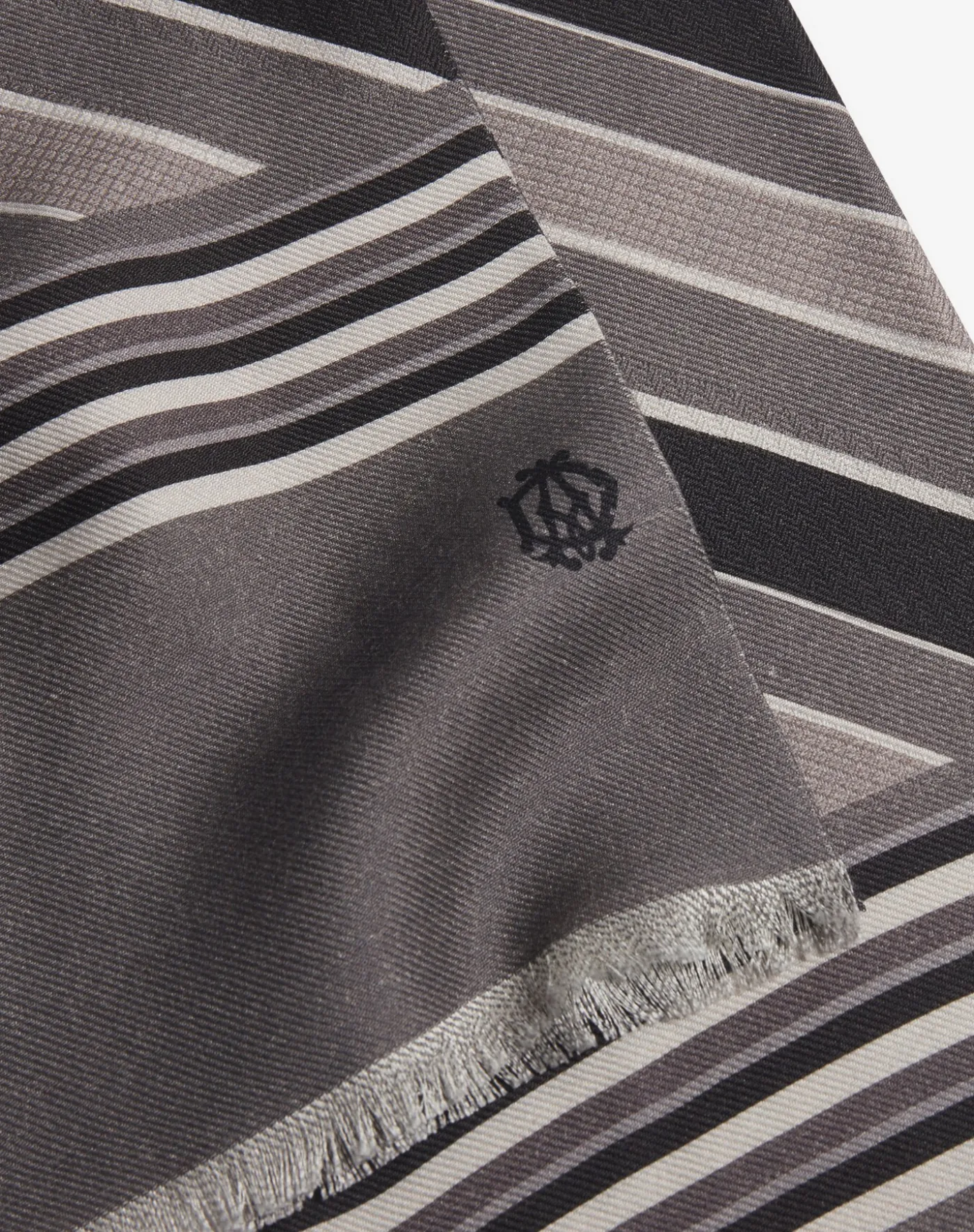 Wool Silk Jacquard Printed Tubular Scarf