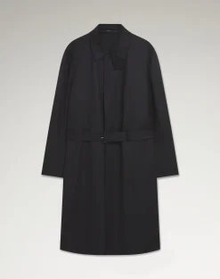Wool Super 180's Balmacaan Coat