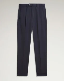 Wool Twill Single Pleat Trousers