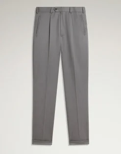 Wool Twill Single Pleat Trousers