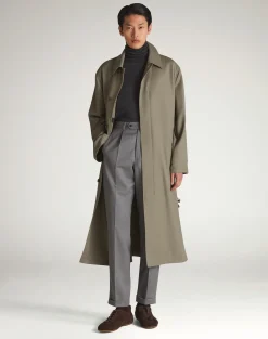 Wool Twill Single Pleat Trousers
